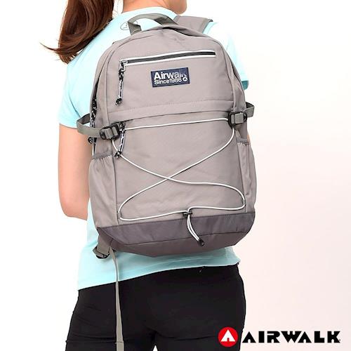  【美國 AIRWALK】  極簡自在 休閒大容量筆電後背包-共三色