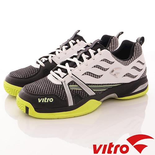 【Vitro韓國專業運動鞋】TIGER KNIT系列頂級專業網球鞋-黑白(男)