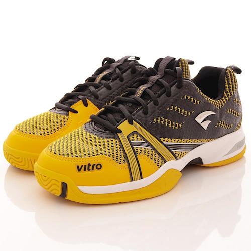 【Vitro韓國專業運動鞋】TIGER KNIT系列頂級專業網球鞋-黑黃(男)