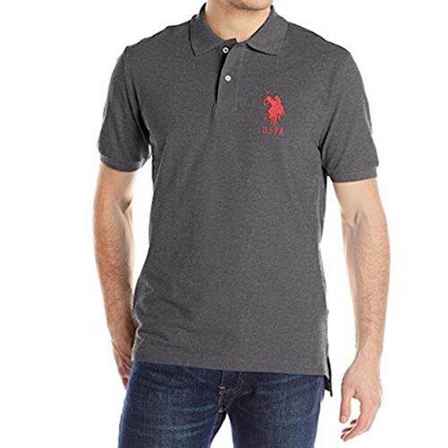 US Polo 2017男時尚大馬球深灰色寬鬆款短袖POLO(預購)