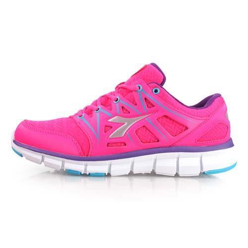 DIADORA 女慢跑鞋-訓練 健身 路跑 粉紅紫