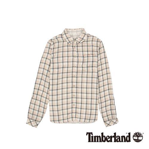 Timberland女款紗染深玫瑰粉Sudbury Rvr 雙層襯衫A1TW1