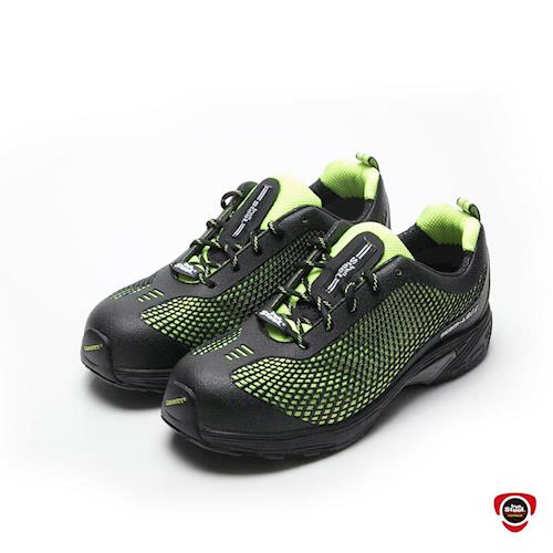 IronSteel T-044G 3D立體注射彩色網紋安全鞋 - 綠色
