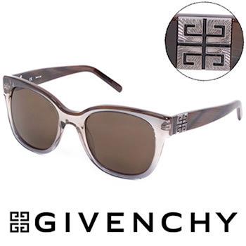 GIVENCHY 法國魅力紀梵希都會玩酷大理石紋造型太陽眼鏡（褐）- GISGV826-0AG1