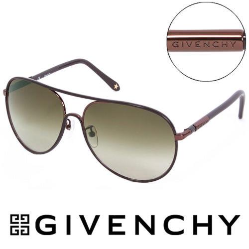 GIVENCHY 法國魅力紀梵希都會玩酷飛行員復古太陽眼鏡（棕） - GISGV427-0K01