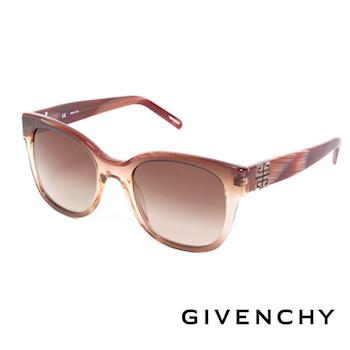 GIVENCHY 法國魅力紀梵希都會玩酷大理石紋太陽眼鏡（紅棕）- GISGV826-0D83