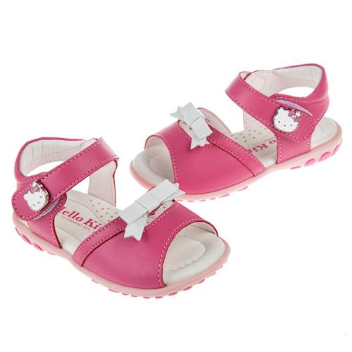 《布布童鞋》HelloKitty凱蒂貓桃色淑女兒童涼鞋(13~17公分) [ C7D812H ] 桃色款