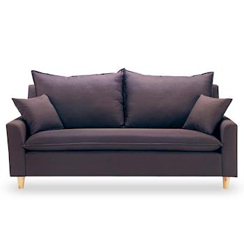 【時尚屋】[MT7]奧蘿拉三人座咖啡色沙發MT7-321-4免組裝/免運費/沙發