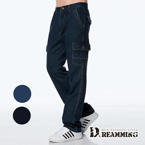 任-【Dreamming】高機能耐磨多口袋單寧直筒工作褲(共二色 )