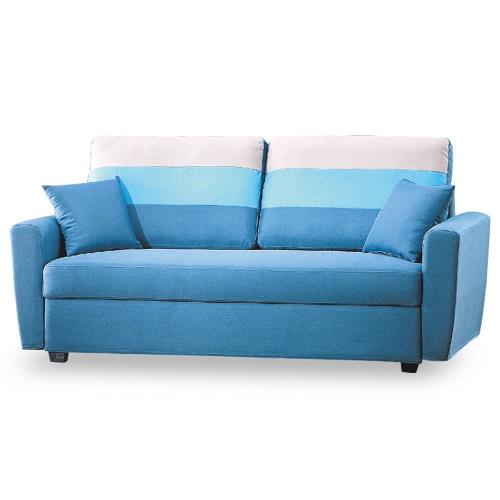 【時尚屋】艾爾瑪沙發三人座藍色儲物布MT7-323-9免組裝/免運費/沙發