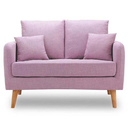 【時尚屋】卡洛兒沙發雙人座粉紫色MT7-322-7免組裝/免運費/沙發