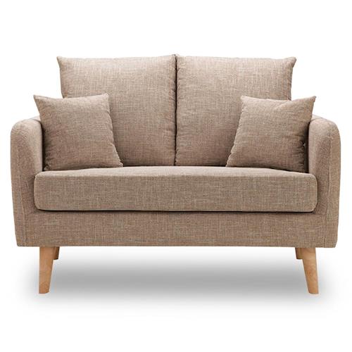 【時尚屋】卡洛兒沙發雙人座淺咖啡色MT7-322-3免組裝/免運費/沙發