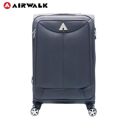 AIRWALK LUGGAGE -尊爵系列灰色的沉靜 布面拉鍊24吋行李箱 - 安靜灰