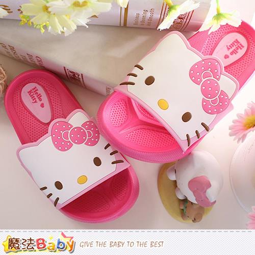 魔法Baby 女童拖鞋 Hello Kitty正版拖鞋~sk0224