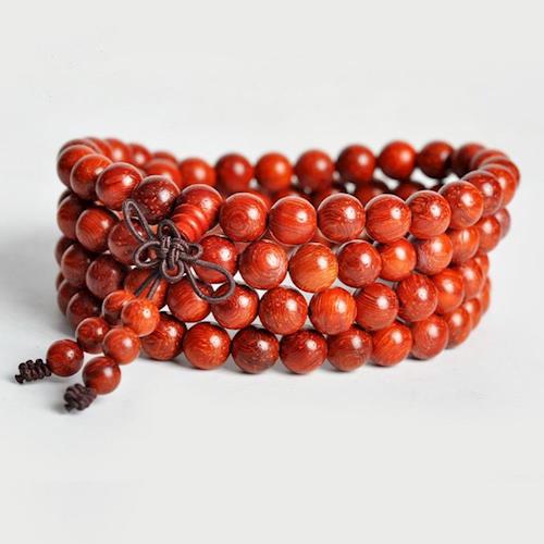 巴西紅花梨木紫檀木佛珠108顆手鍊手串