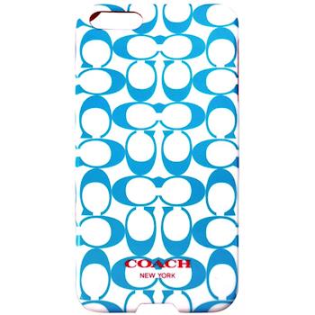 COACH 雙色 C LOGO iPhone 5 手機保護殼(藍白)