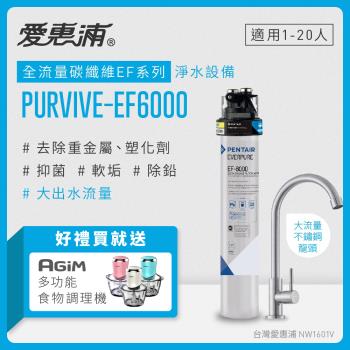 愛惠浦 EVERPURE PURVIVE-EF6000單道式廚下型淨水器(可加購升級套件)