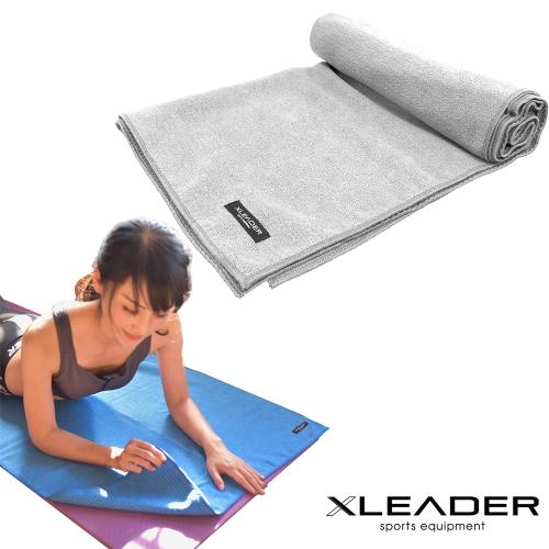 Leader X 超細纖維吸汗止滑瑜珈鋪巾 灰色