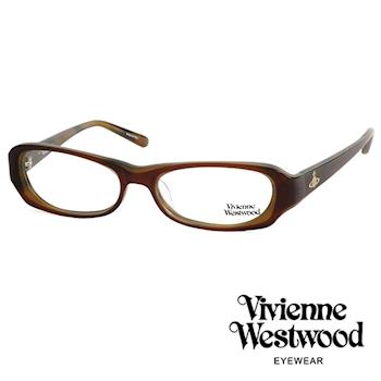 Vivienne Westwood 光學平光鏡框★經典LOGO造型★英倫龐克風(咖啡) VW176E02