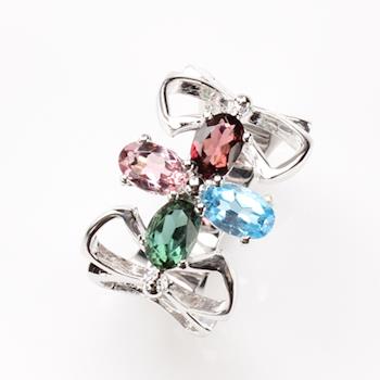 【寶石方塊】天然水晶戒指-925銀飾-小巧玲瓏