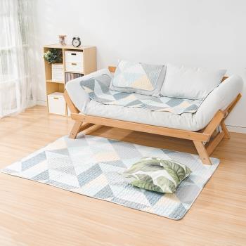 【樂嫚妮】北歐棉質布藝絎縫墊120x190cm-3款