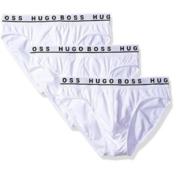 HUGO BOSS 男時尚彈力白色三角內著3件組(預購)