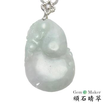【GemMaker頑石睛萃】福祿猴天然A貨翡翠02