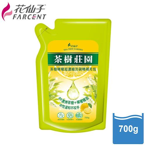 花仙子茶樹莊園-茶樹檸檬超濃縮700g洗碗精補充包6入