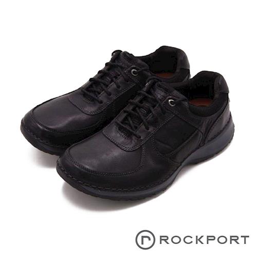 Rockport 超輕量輕盈系列 車縫工藝緩震型休閒 男鞋-黑色(另有巧克力色)