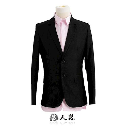 【男人幫】細黑條腰身美型版西裝外套(C5314)