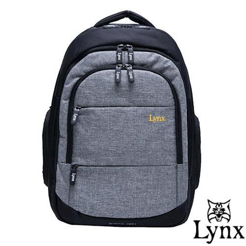 Lynx - 山貓商務休閒款多隔層機能後背包-共2色