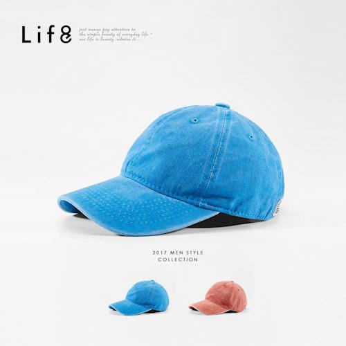 Life8-Casual 復古水洗 棒球帽-05302