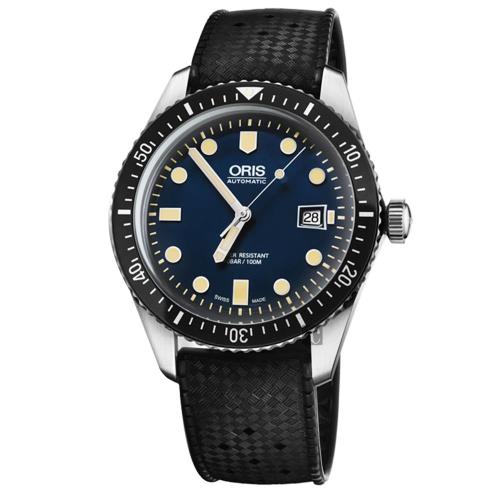 Oris豪利時 Divers Sixty-Five 1965 潛水機械錶 藍x黑 42mm 0173377204055-0742118