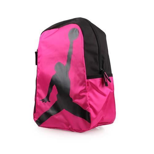 NIKE JORDAN ISO 後背包-雙肩包 旅行包 籃球 飛人喬丹 桃紅紫
