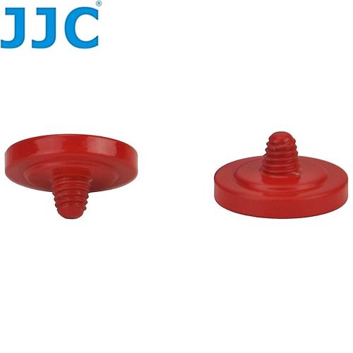 JJC機械快門鈕相機快門按鈕SRB-C11R亮紅色(內凹;直徑11mm;金屬製)