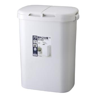 日本RISU(H&H系列)二分類防水垃圾桶 70L