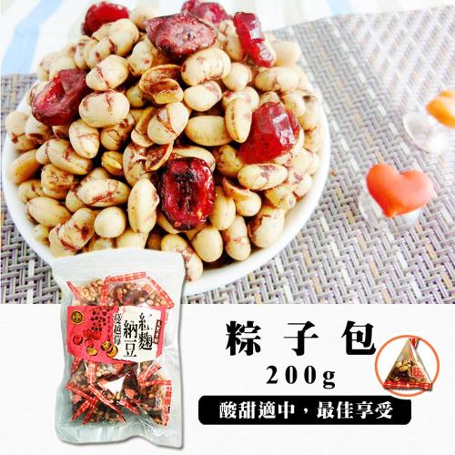 【百桂食品】蔓越莓納豆200g-粽子包*3包