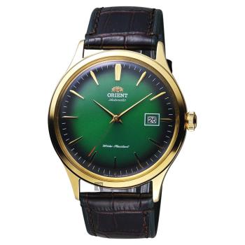 ORIENT東方DATEⅡ紳士機械錶綠x金框42mmFAC08002F