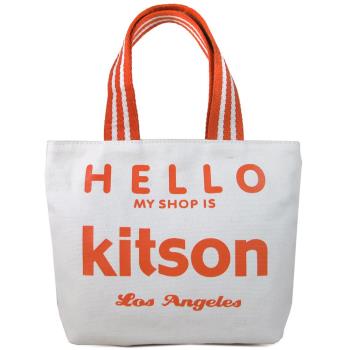 Hello Kitson 帆布手提包(紅,小)