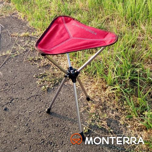Monterra 輕量鞍型折疊椅Saddle Alpha 酒紅色 / 城市綠洲 (摺疊、折疊、露營桌椅、韓國品牌)