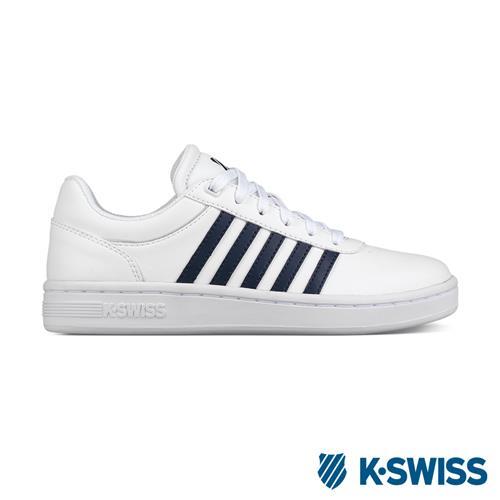 K-Swiss Cout Cheswick S休閒運動鞋-男-白/海軍藍