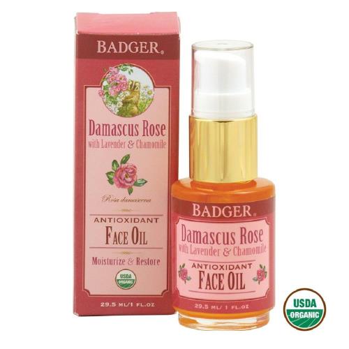 【BADGER】美國USDA認證 大馬士革玫瑰美顏油 29.5ml