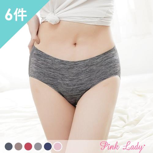 【PINK LADY】 簡約時尚 無痕透氣蠶絲內褲899(6件組)