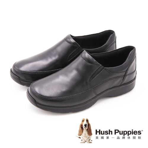 Hush Puppies Lorcan Henson 質感紳士休閒 男皮鞋-黑