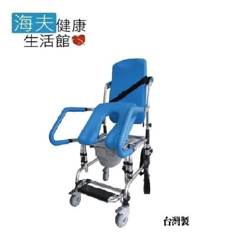 海夫 日華 推臀椅 行動馬桶椅 附輪 附洗澡椅 需自行簡易組裝 台灣製(HT5092)