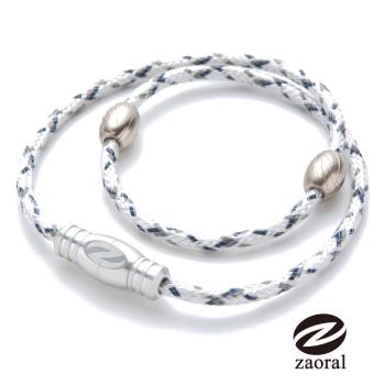 《Zaoral》甦活磁石項圈-白/銀WH/SI (L號)