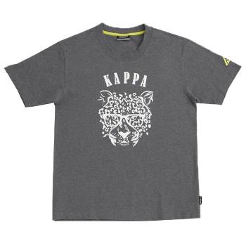 KAPPA義大利時尚BESTDRY吸濕排汗型男彩色短袖衫~新中灰