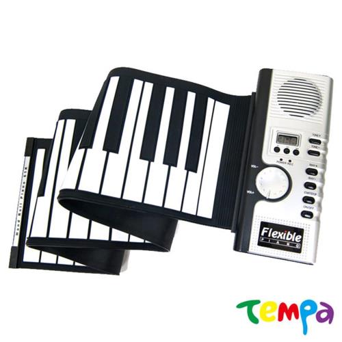 【Tempa】MIDI61鍵矽膠鍵盤手捲鋼琴電子琴