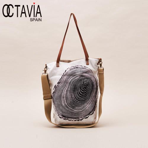 OCTAVIA 8 - 大師系列 彩繪帆布購物隨性大方包 - 音樂貝殼