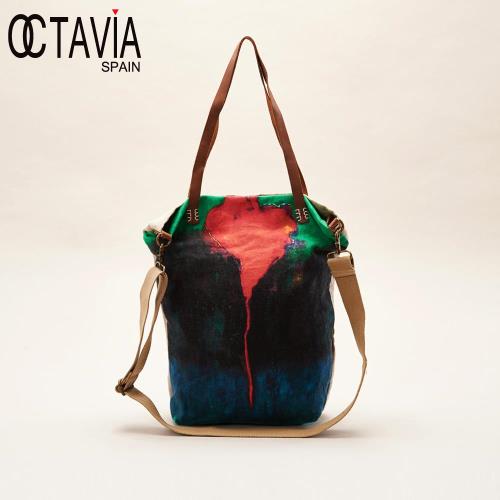 OCTAVIA 8 - 大師系列 彩繪帆布購物隨性大方包 - 愛的故事